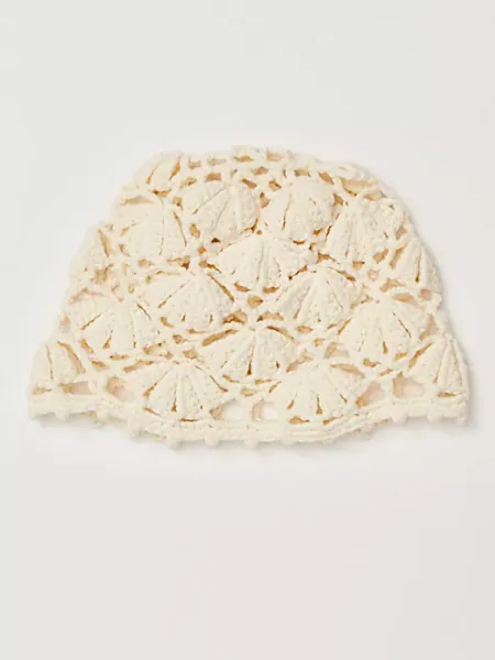 Antique Ivory Cora Crochet Cap